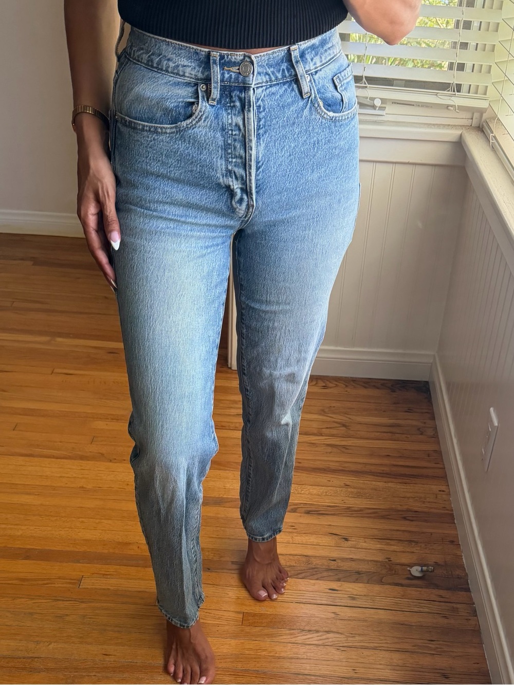 PacSun Light Blue Straight Leg Women's Jeans